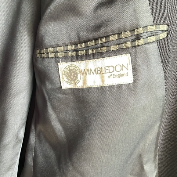 Wimbledon Navy Blazer with gold tone emblems buttons 42L - Picture 5 of 6